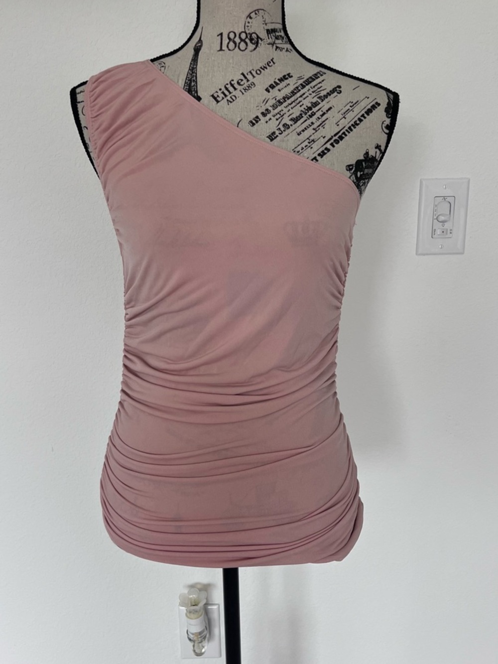 Lulu's Blush Pink Knit One Shoulder Top
